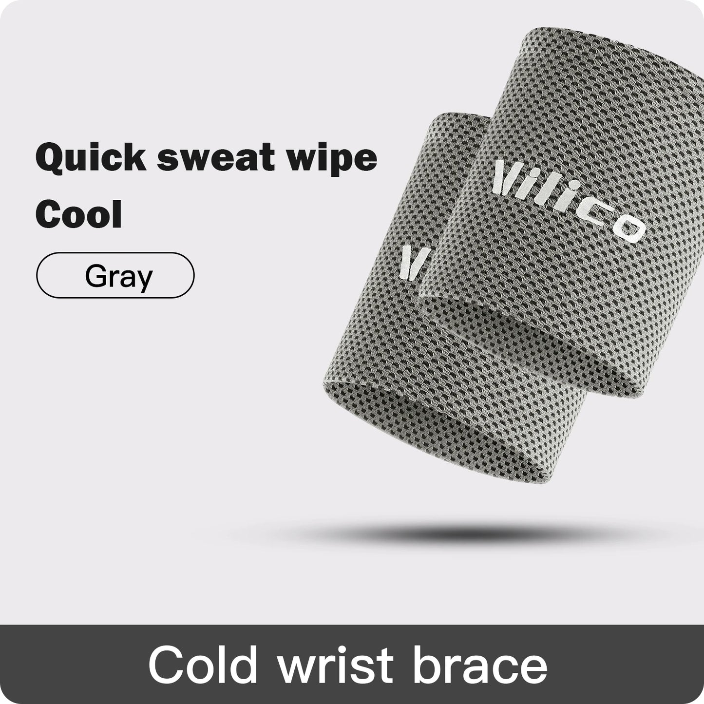 1/2 PC Summer Ice Cooling Wrist Sweatband Sport Wristband Volleyball Gym Wrist Brace Support Sweat Band Towel Wrist Protect