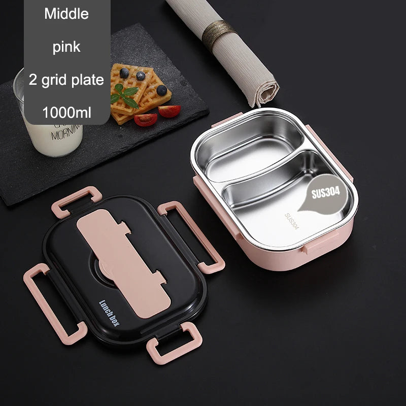 Heated Lunch Box for Kids Heated Bento Stainless Steel Lunch Box Thermos Container for Food Container Heated Bento Box Lunchbox