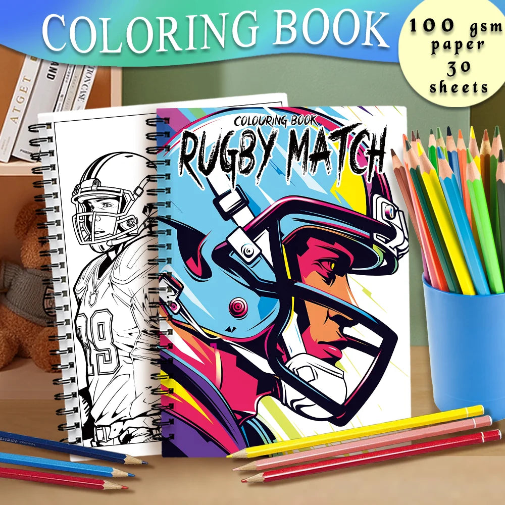 Spiral Coloring book -30 Sheets adult coloring book, 11.2 x 8.3 inches, 100g thick paper, drawing book, homecoming holiday gift