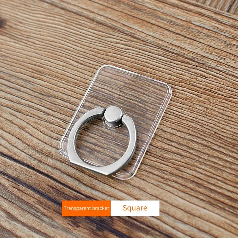 Clear Cat Finger Ring Mobile Phone Stand Holder For iPhone XS Huawei Samsung cell Smart Round Phone Ring holder Car Mount Stand