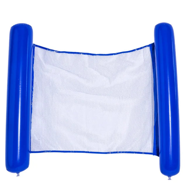 Summer Foldable Water Hammock Swimming Pool Inflatable Air Mattress for Swimming Beach Lounger Floating Sleeping Bed Chair