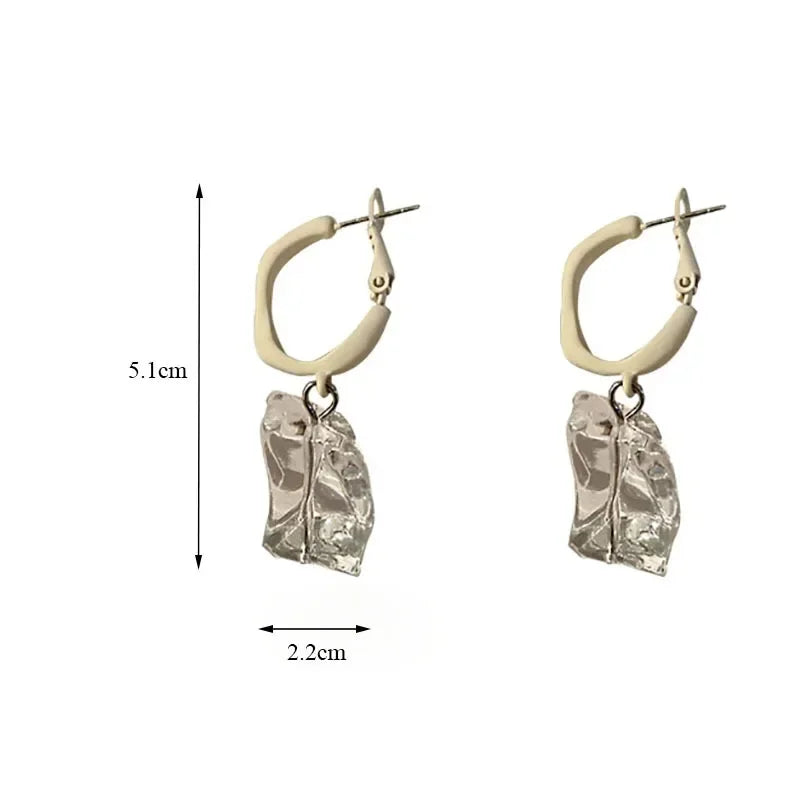 Korean Clear Geometric Pendientes Drop Earrings Transparent Irregular Acrylic Earrings for Women Trends Hanging Party Jewelry