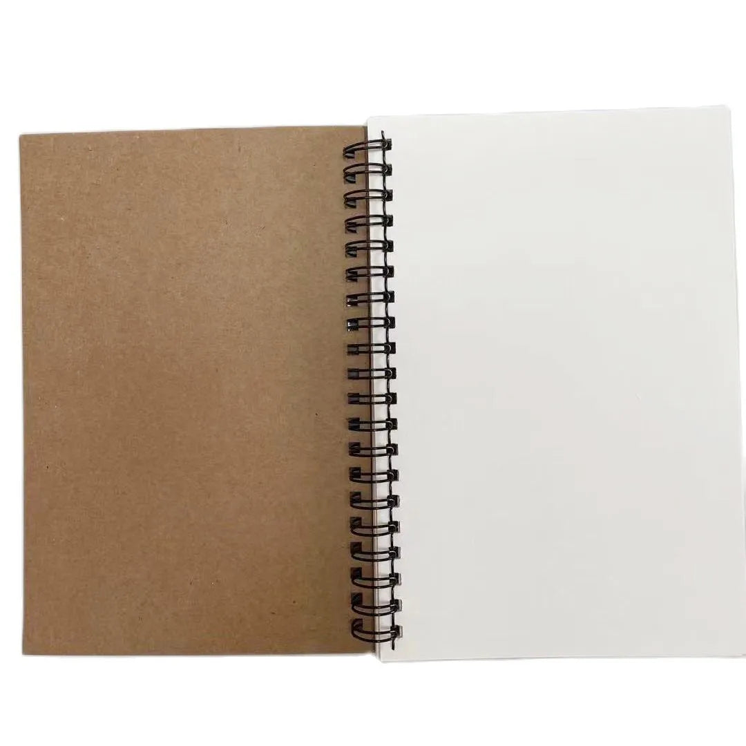 New Arrival White/Kraft Paper Inner Page Notebook Art Students Sketch Book Office Memo Children Graffiti School Stationery
