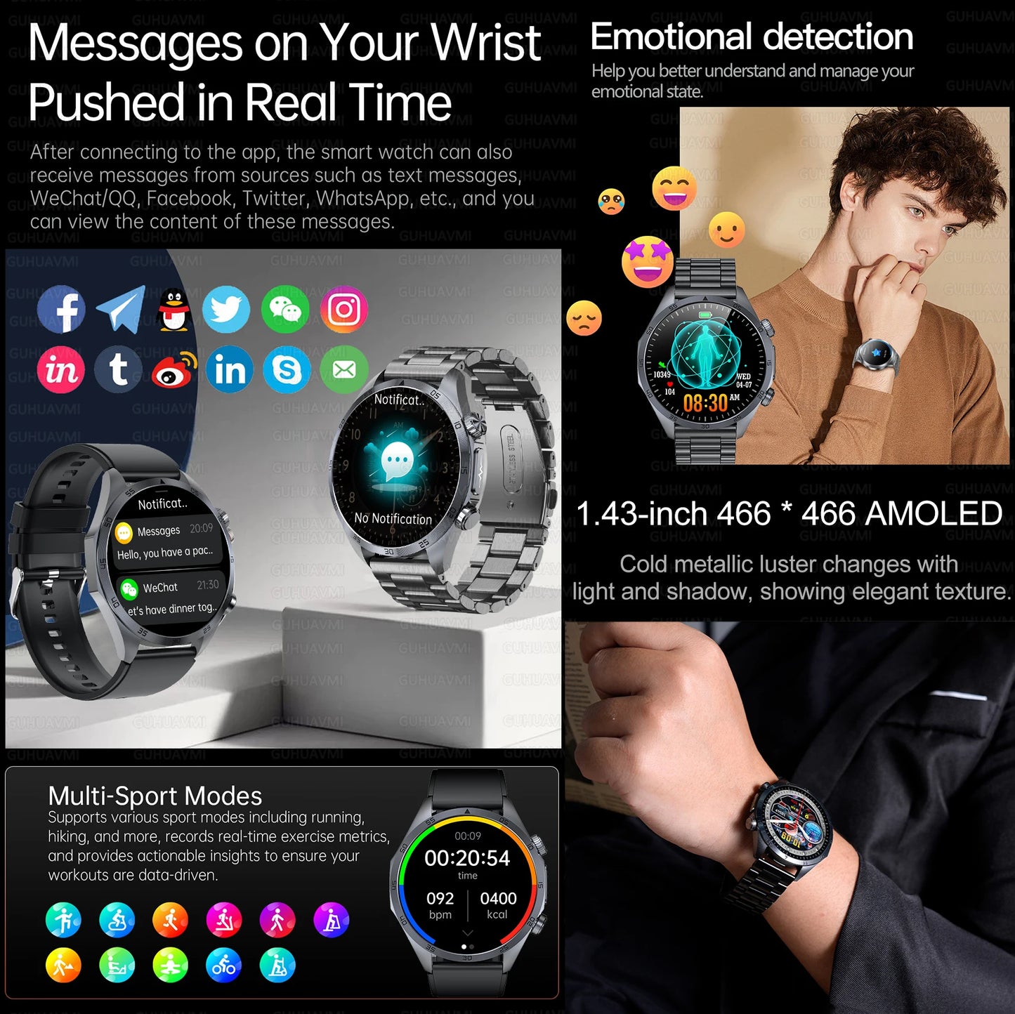 2026 NEW For Health Pulse Therapy Smart Watch ECG+PPG Blood Fats Uric Acid BT Call Sports CES Sleep Organ detection Health Watch