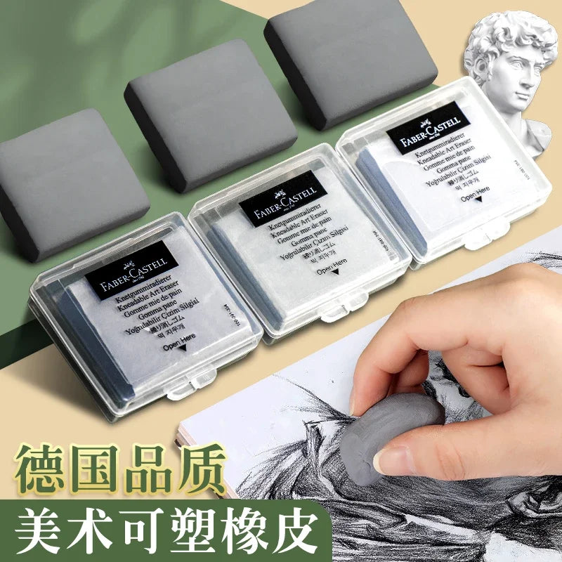 Faber-Castell Plasticity Rubber Soft Art Eraser Wipe highlight Kneaded Rubber For Art Pianting Design Sketch Eraser Stationery