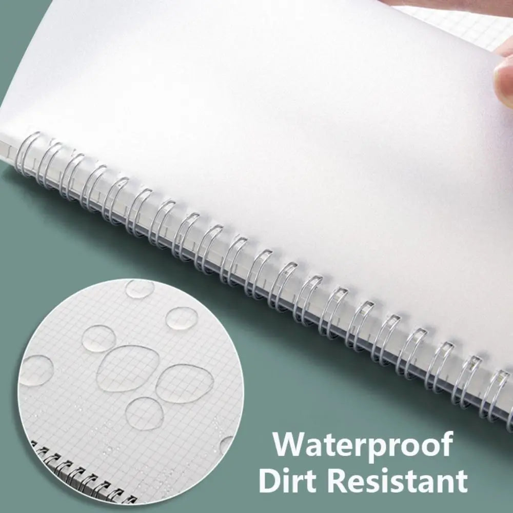 Thickened A5/B5/A4 Coil Notebook Grids/Blank/Horizontal Line Flip Over Spiral Notebook 80Sheets Notepad Students Gift