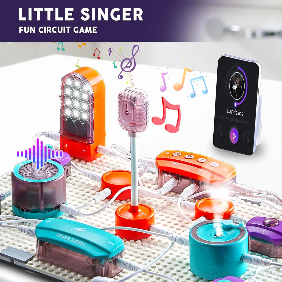 Electronic Building Blocks STEM Science Circuit Kit DIY Physics Experiment Educational Toys Learning Gift for Kids Boys Girls