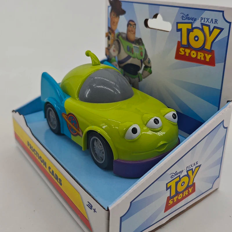 5 Styles Toy Story Cartoon Buzz Lightyear Woody Jessie Rex Alien Model Inertial Pull-back Free Wheel Car Toys For Kids Boy Gifts