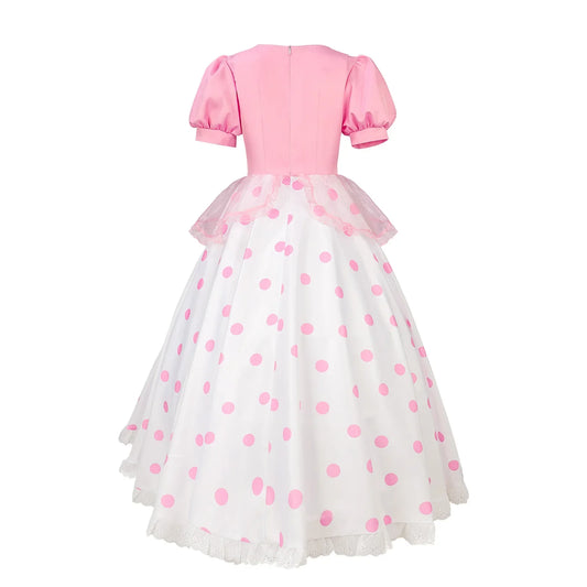 Anime Bo Peep Cosplay Costume Women Girls Dress Outfits with Hat Halloween Carnival Party Disguise Suit