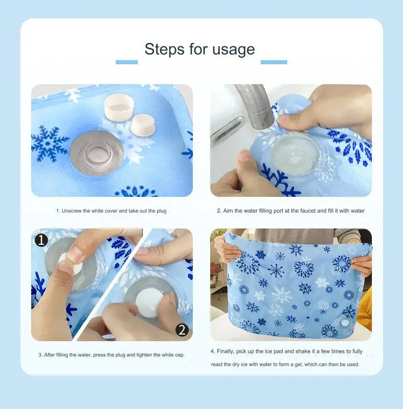 New Summer Cool Car Seat Ice Pad Body Cooling Water-injected Butt Pad Car Seat Cushion To Relieve The Discomfort Of Sitting Long