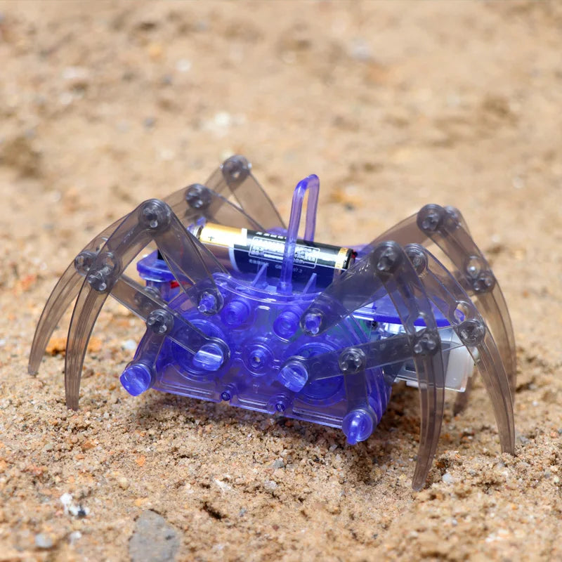 Hot Sale New Electric Robot Spider Toy DIY Educational Stem Robotic Assembles Kits for Kids Christmas Halloween Birthday Gifts