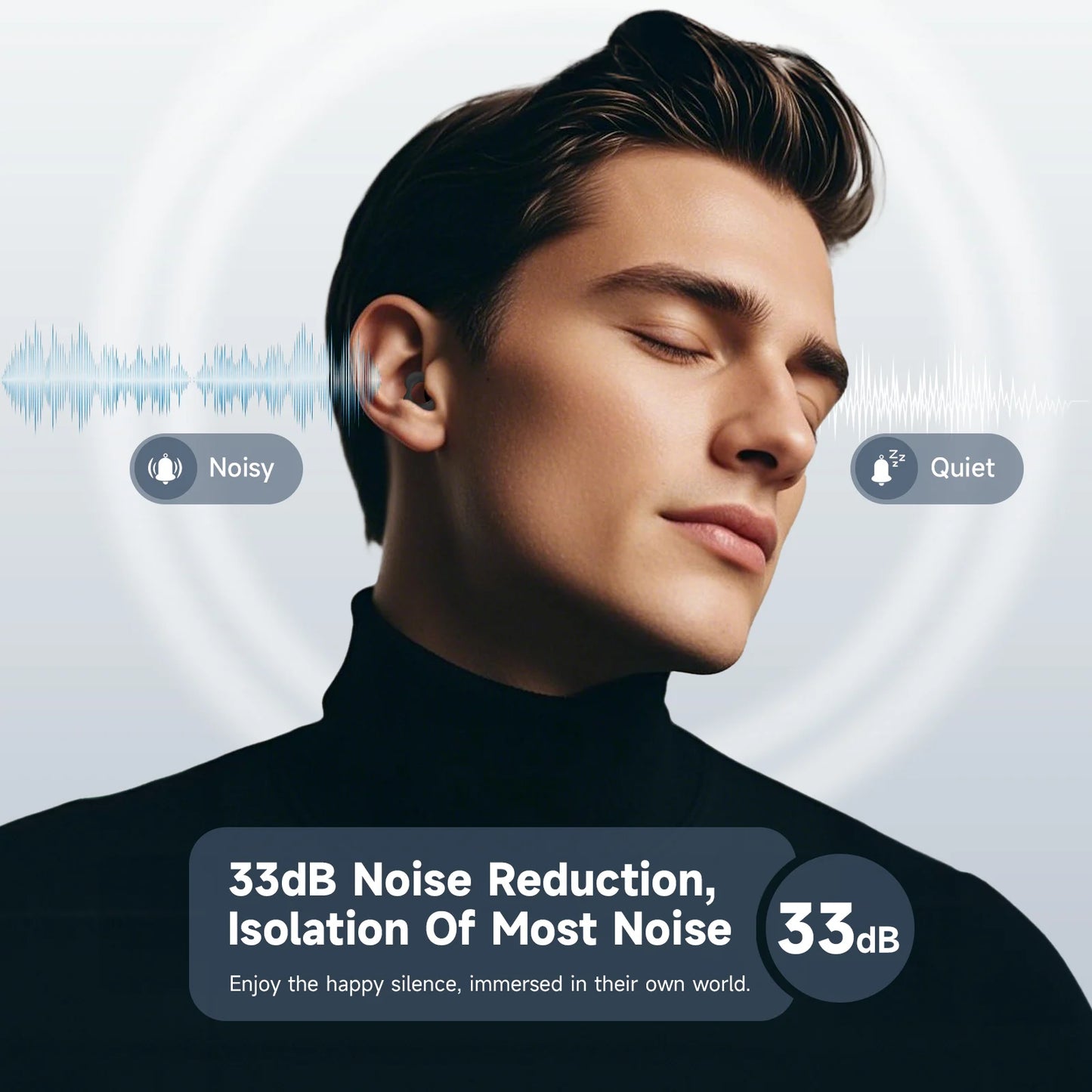 Silicone Ear Plugs for Sleeping 30dB Noise Cancelling Ear Plugs for Sleeping Concerts Work Plane Travel Waterproof Silicone Earp
