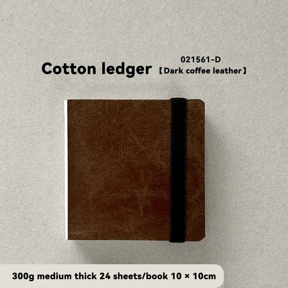 100% Cotton Square Watercolor Sketchbook 300gsm Paper Folded Drawing Pad Organ Sketch Notebook Student Watercolor Journal Book