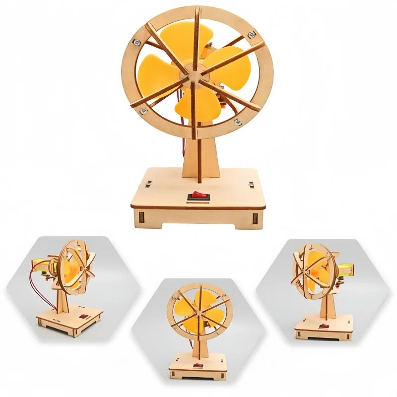 DIY Electric Shaking Fan Science Experiment Model Kit for Kids - Educational STEM Handcraft Project for Students Toy Kids Gift