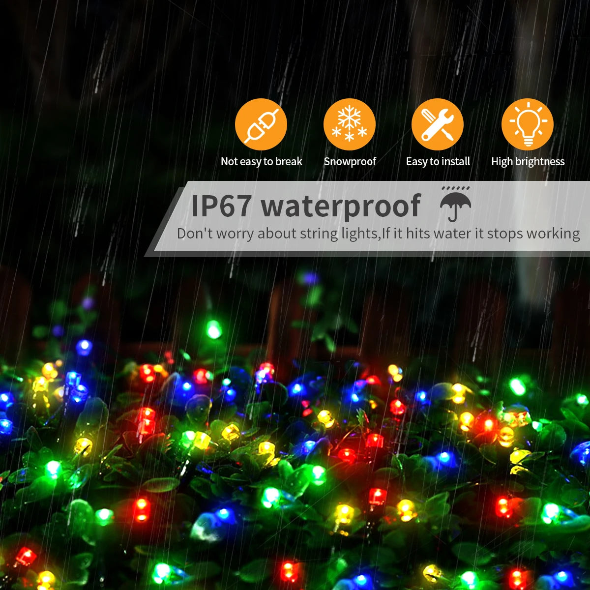 Christmas Outdoor Garden LED String Light 24V Xmas Tree Fairy Lights Waterproof Garland Lamp For Courtyard Holiday Party Decor