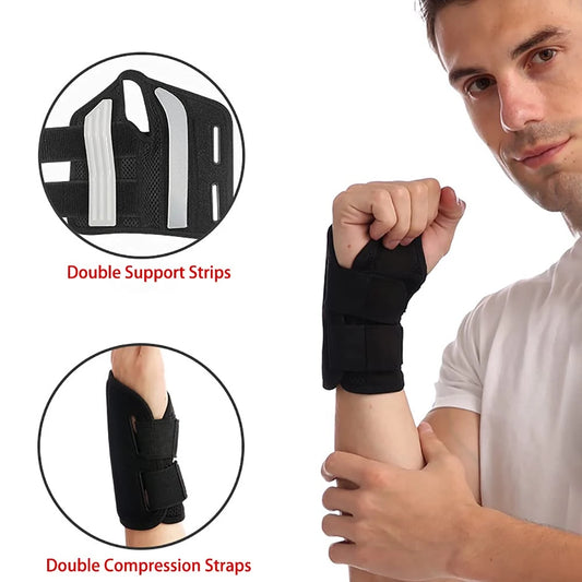 1pcs Wrist Brace for Carpal Tunnel Support Brace with Splints Hand Support for Arthritis Tendonitis Sprain Injuries Wrist Pain