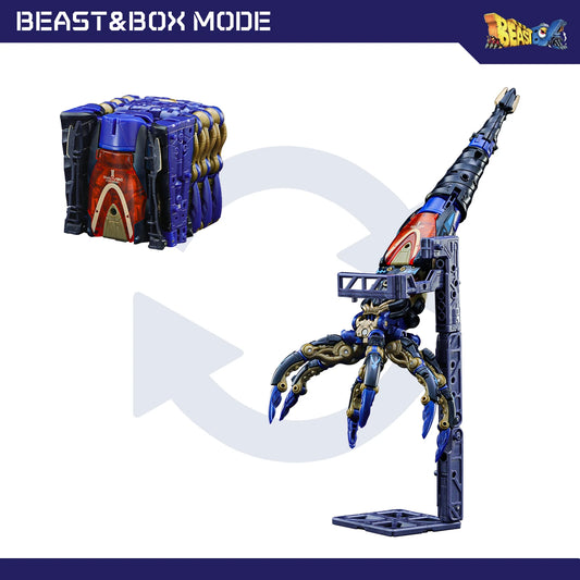 52TOYS BEASTBOX BB-52 DOWNSPIRAL Deformation Robot, Converting in Mecha and Cube, Action Figure, Collectible Gift