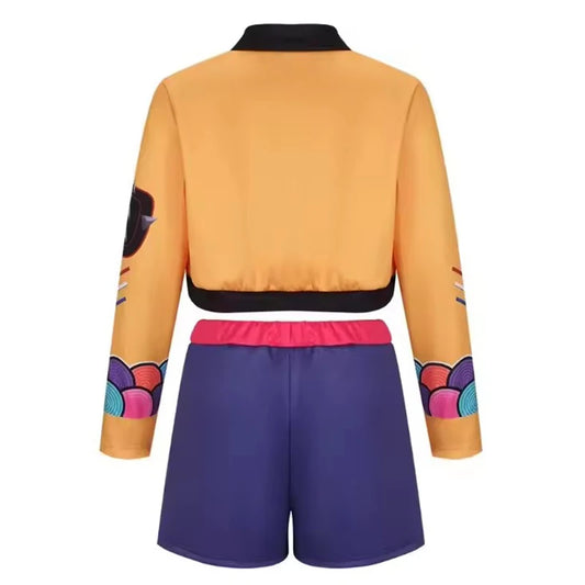 Girls 3-Piece Dance Costume Set – Top, Jacket & Skirt Stage Performance Outfit, Ages 3–10
