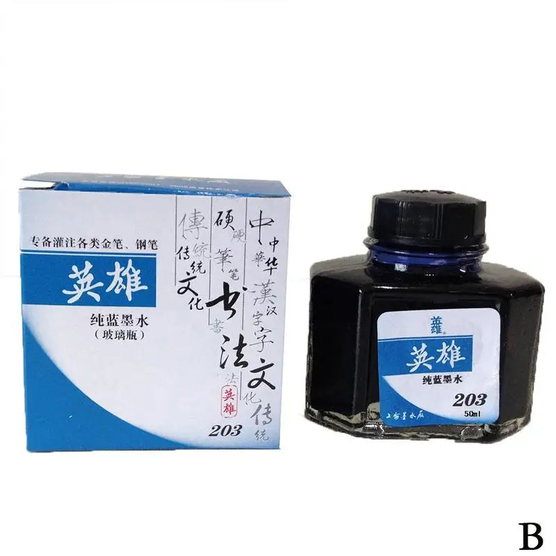 Pure Black Colorful Fountain Pen Ink Universal Refill Ink Stationery Office School Supplies Pens Pencils Writing Supplies