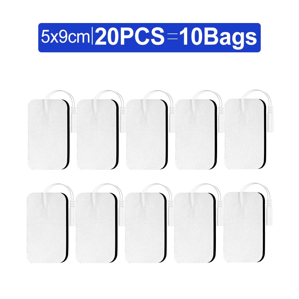 10/20pcs Electrode Pads TENS Unit Pads Reusable Latex-Free Replacement Pads Self Adhesive Pads for Tens Digital Machine
