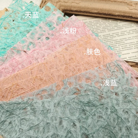 10sheets A5 Waterfall Paper Multi color Hollow Art  Creation Hand Ledger Collage Packaging Collection Combination Material