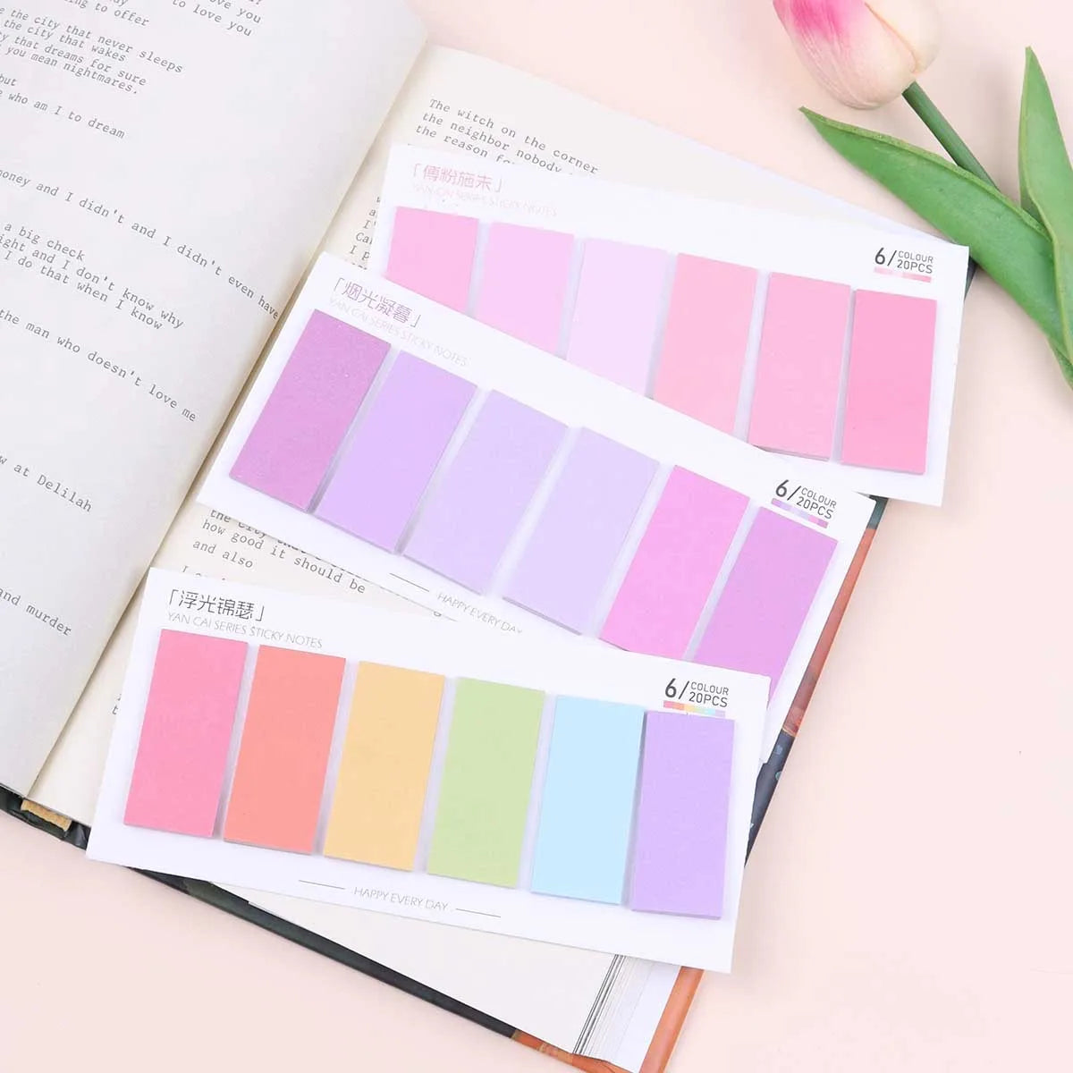 120 Sheets Sticky Notes with Ruler for Index Tabs Page Markers To Do List Planners Posted It School Office Stationery Supplies