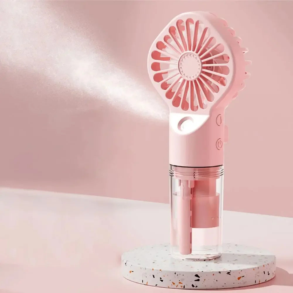 1pc Portable Handheld Spray Fan,Water Spray Mist Fan,Student Dormitory Mini Fan,Summer Supplies, Cooling Tools,Outdoor Small Fan