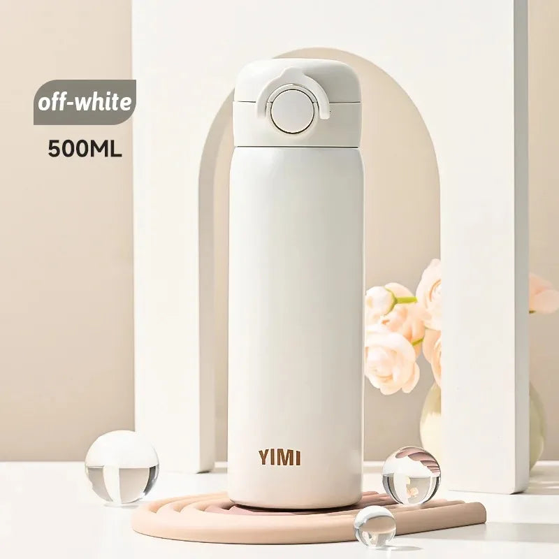 500ML Thermos Bottle Vacuum Flasks Tumbler 304 Stainless Steel Thermal Water Bottle Keep Hot And Cold Insulated Cup Drinkware