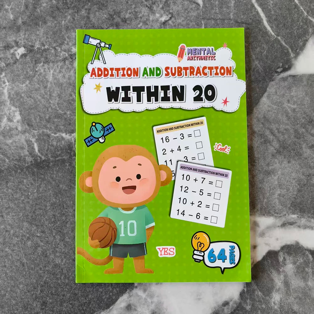 Children's Math Exercise Book, Math Improvement Tool: Addition and Subtraction Within 100, Ideal Math Education Workbook, Back-To-School Gift, Christmas Giveaway