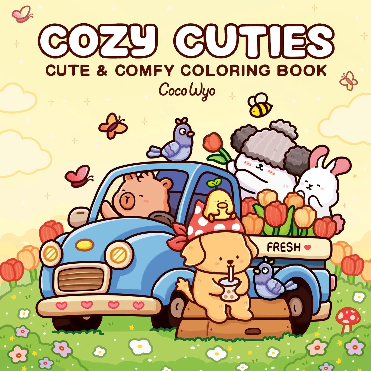 Bview Art Cozy Cuties: Coloring Book for Adults and Kids (Cozy Spaces Coloring)