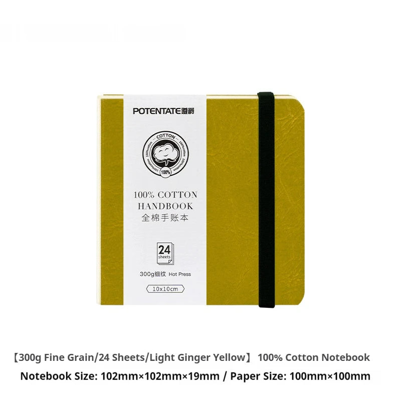 POTENTATE Watercolor 100% Cotton Paper Pad Watercolor Journal Drawing Book Hand Notebook Artists School Sketchbook Drawing Paper