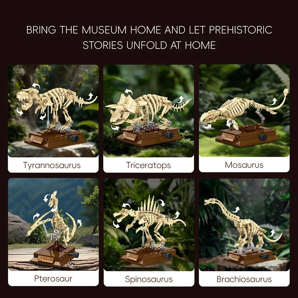 KNEW BUILT Pterosaur Dinosaur Fossil Building Block Toy-Gift for Collector,Educational STEM Toy & Home Decor,Boys' Birthday Gift