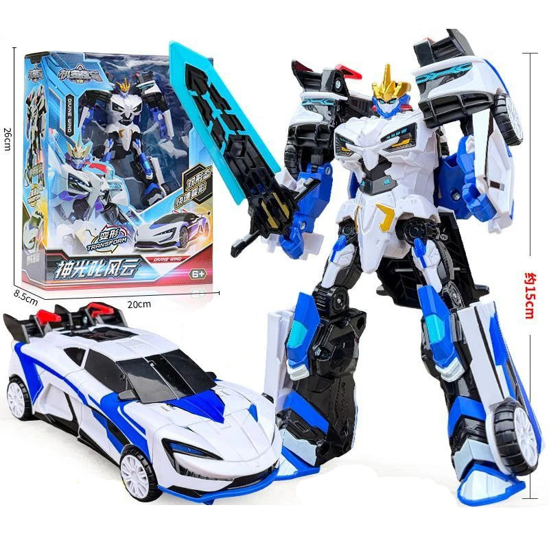 Special Agent Machine Transformation Alliance Bule Cop Cars Train Action Figure Deformation Robot Dual Form Mecha Model Toys