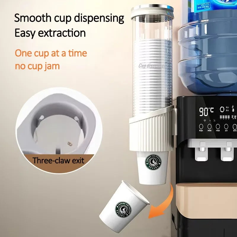 Disposable cup cup holder wall mounted water dispenser high-end paper cup holder water cup storage bar counter rack
