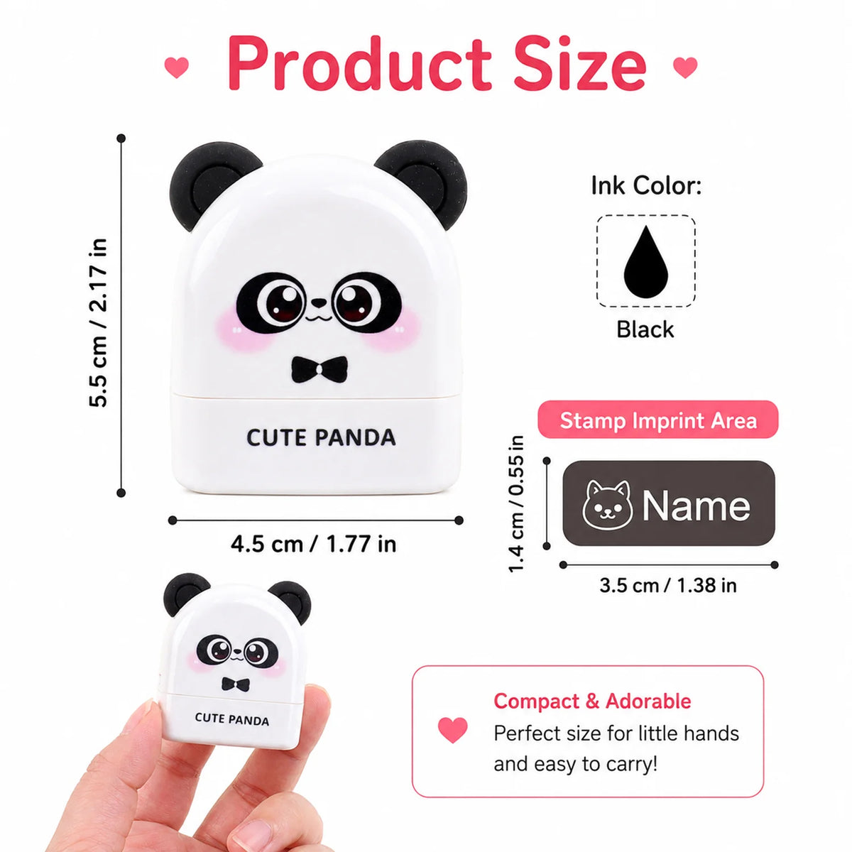 Personalized Name Stamp – Waterproof Self-Inking Clothing Label Stamp for Kids