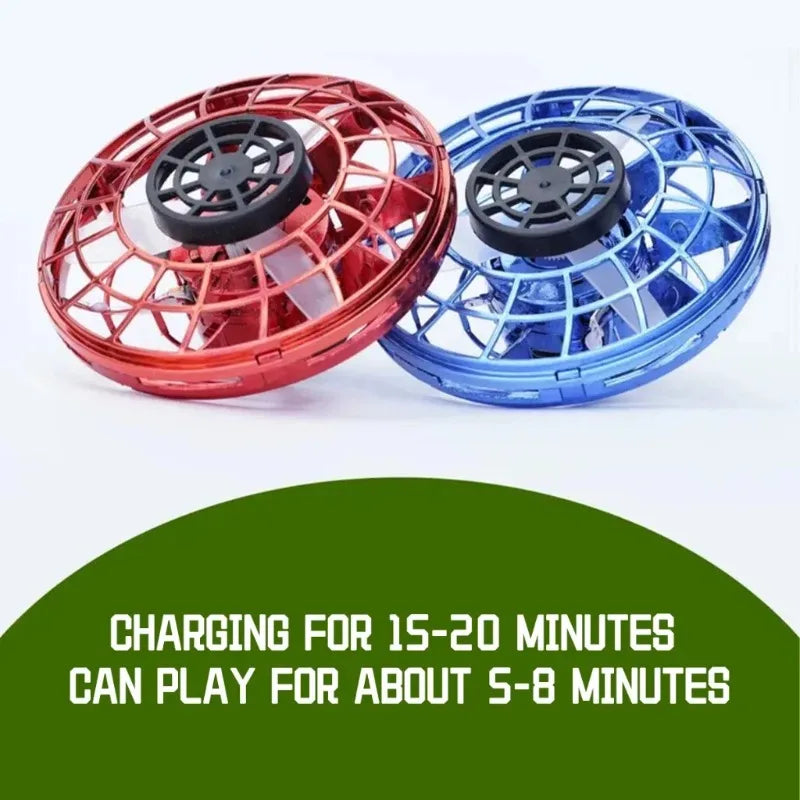 Rechargeable LED Blue Rotating Hover Flying Ball Toy Magic Hand Controlled UFO Induction Levitation Ball Kids Boys Girls Indoor