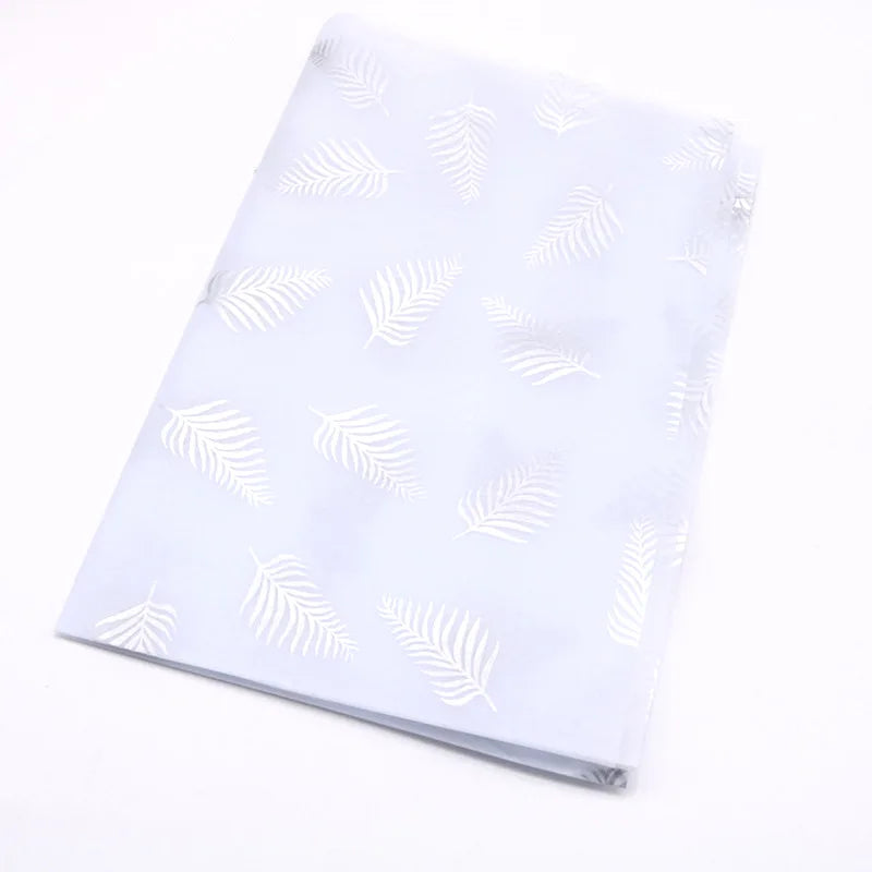 10pcs Gold Tissue Paper DIY Gift Wrapping Paper  Handmade Craft  Leopard Star Pattern  Floral Packaging Material Arts Supplies