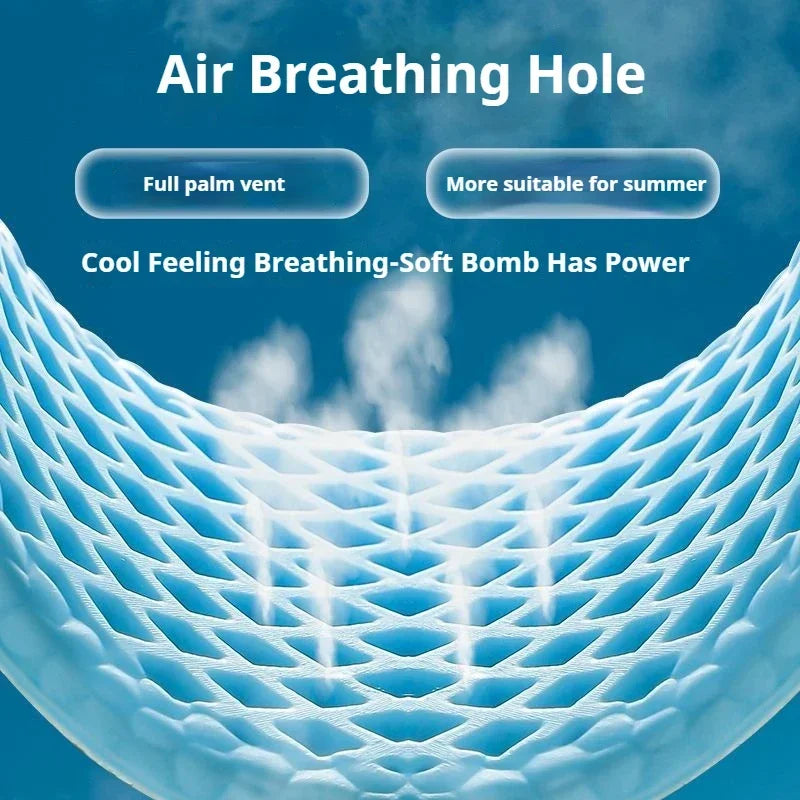 3 Pair Summer Cooling Insoles for Men Running Sports Shock Absorption Shoe Sole Breathable Shoes Insole Memory Foam Shoe Pads
