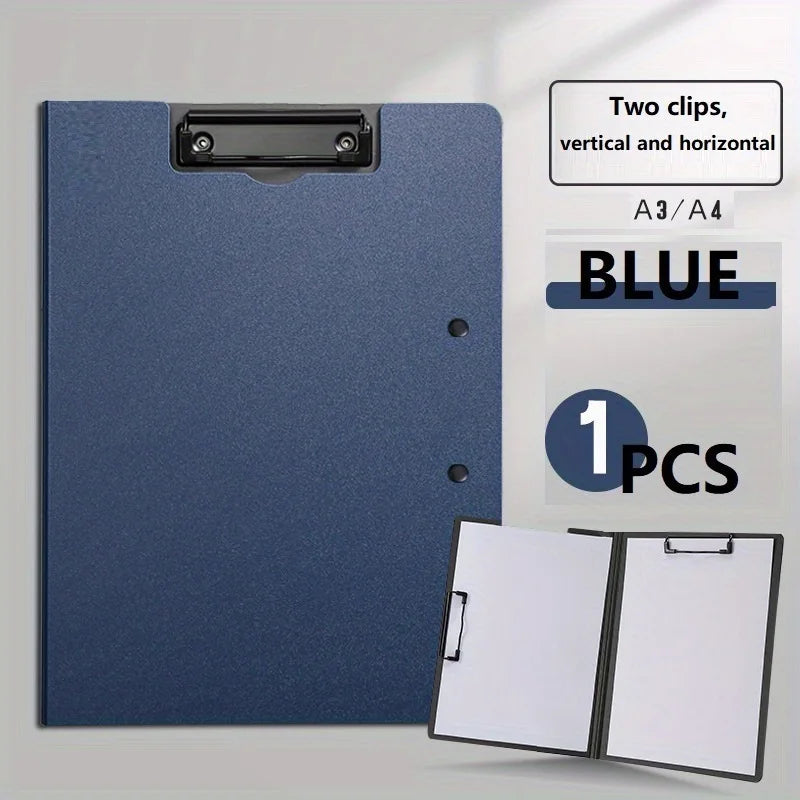 1pc A4 File Folder Clipboard Writing Pad Board Test Paper Document Organizer For Business & School, Stationery & Office Supplies