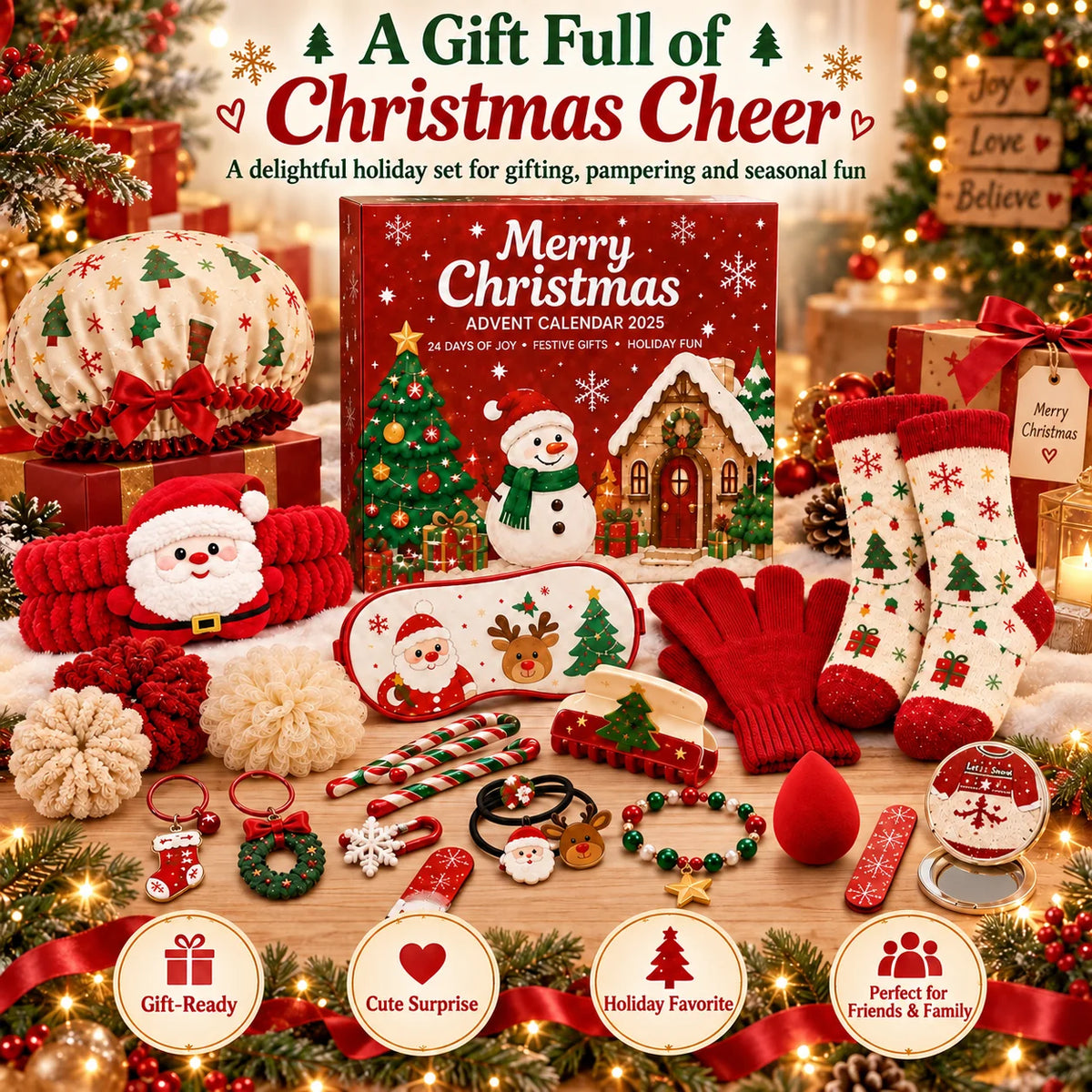 Unicorn & Mermaid Jewelry Advent Calendar – 24-Day Charm Surprise Box