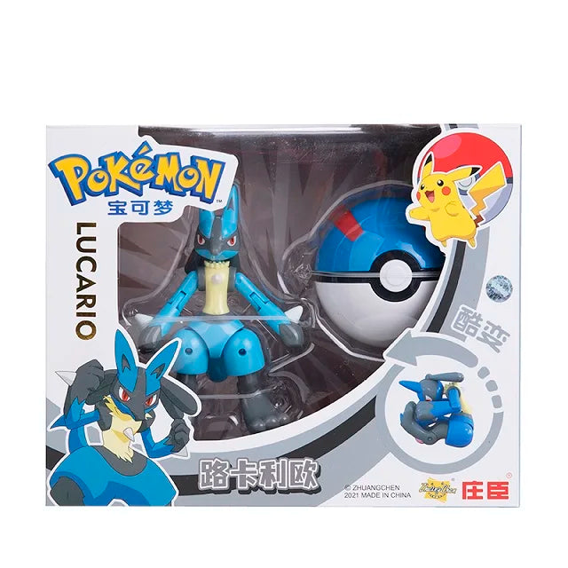 Genuine Pokemon Anime Figure Pikachu Gengar Charizard Gyarados Mew Dragonite Pet  Collect Model Doll Transformation Toy Gifts