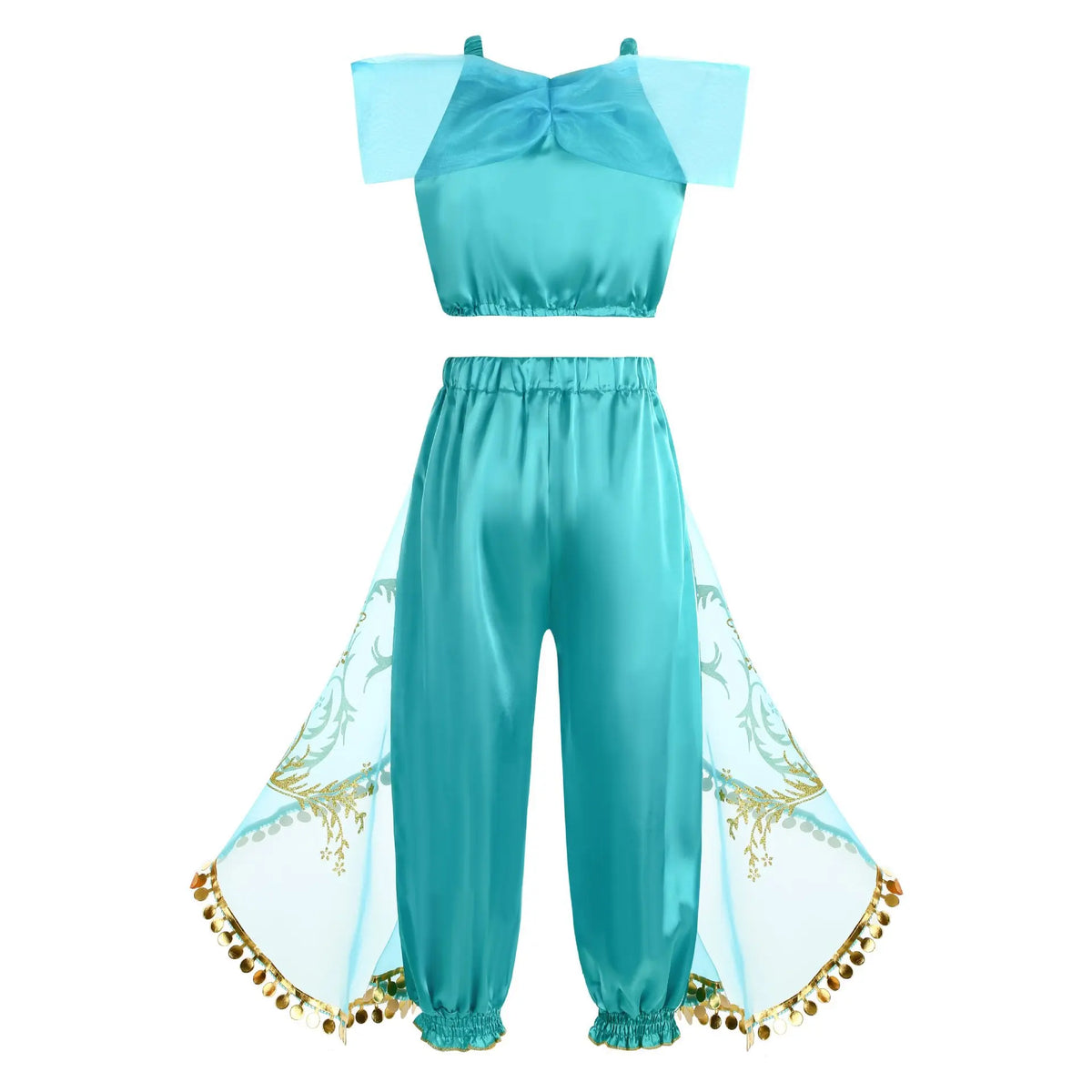 Jasmine Princess Dress for Girls Cosplay Aladdin Magic Lamp Costume Kids Halloween Birthday Carnival Party Vestidos 2-10T Outfit