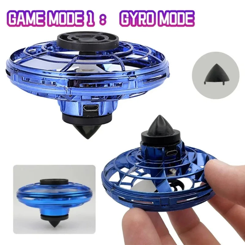 Rechargeable LED Blue Rotating Hover Flying Ball Toy Magic Hand Controlled UFO Induction Levitation Ball Kids Boys Girls Indoor