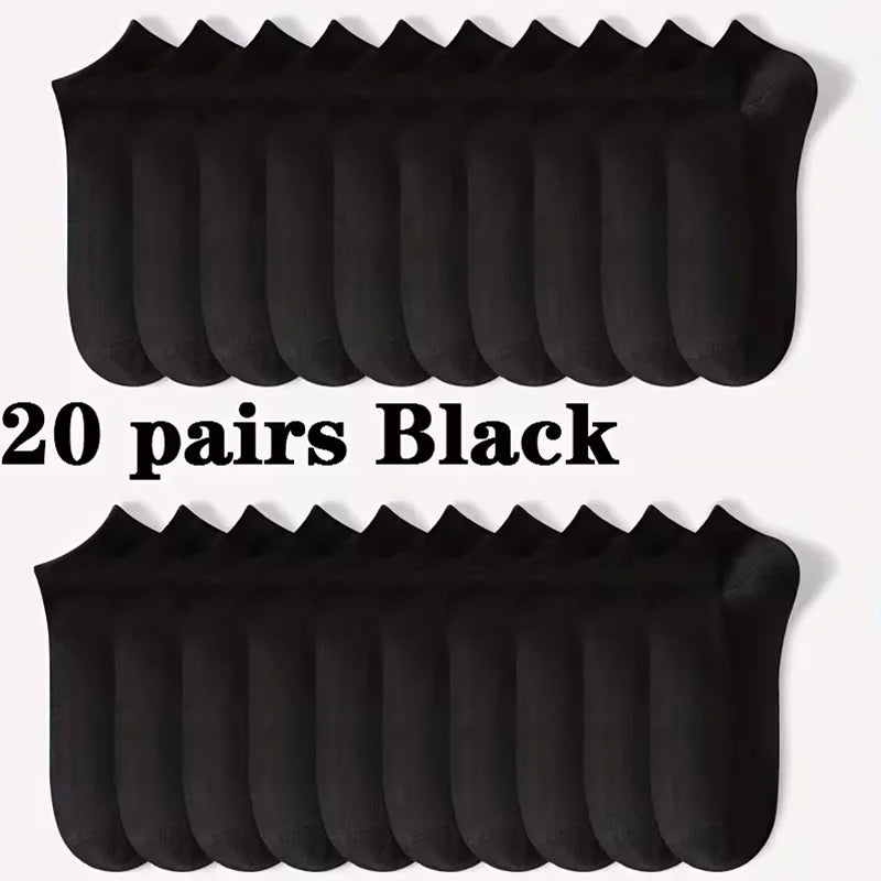 5/10-Pack Unisex Comfort-Fit Ankle Socks For All, Breathable & Lightweight - Ideal For Sports & Daily Wear