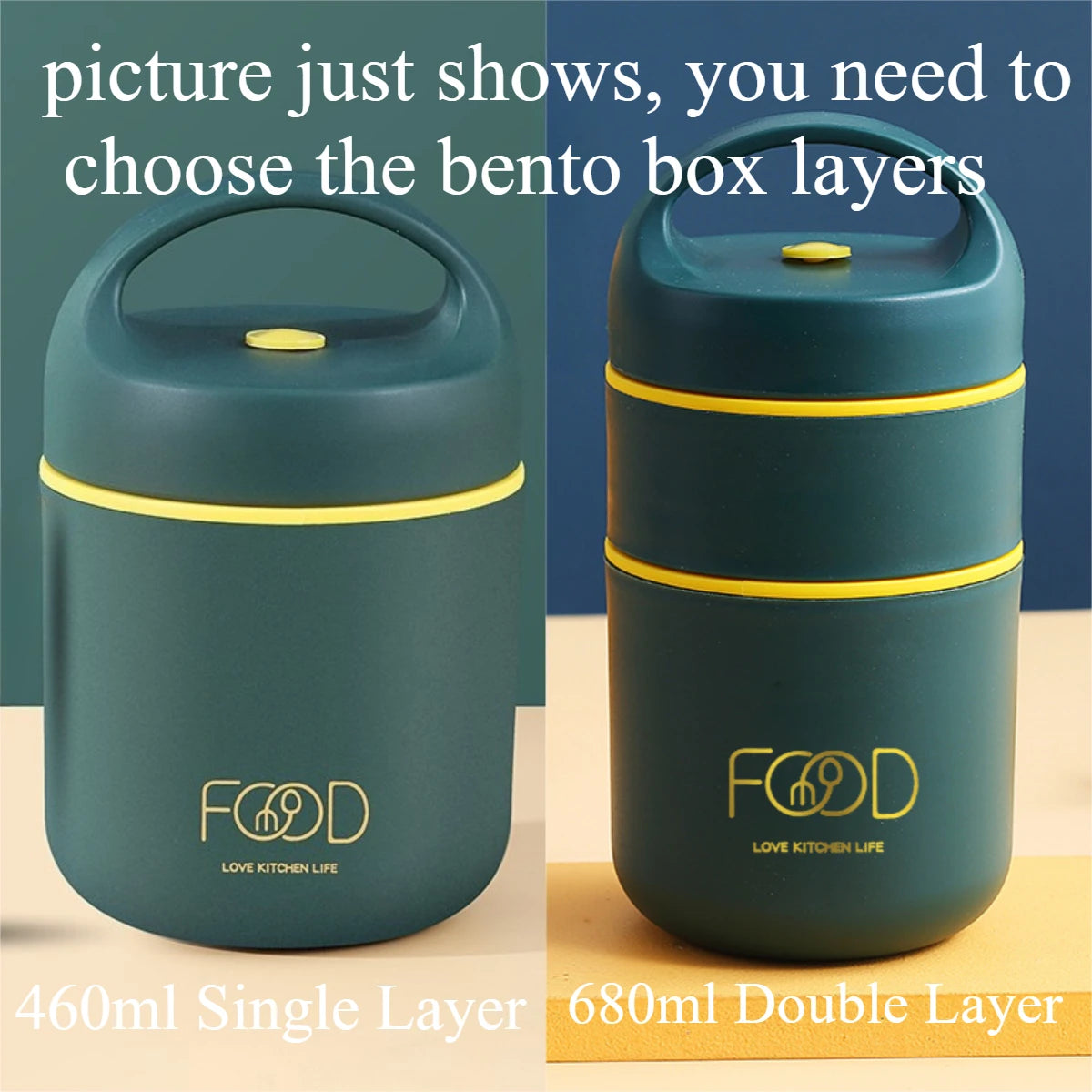 1pc Portable Thermal Porridge Cup Insulation Lunch Box Bento Box Insulation Bag Food Warmer Thermos Soup Cup For School Outdoor