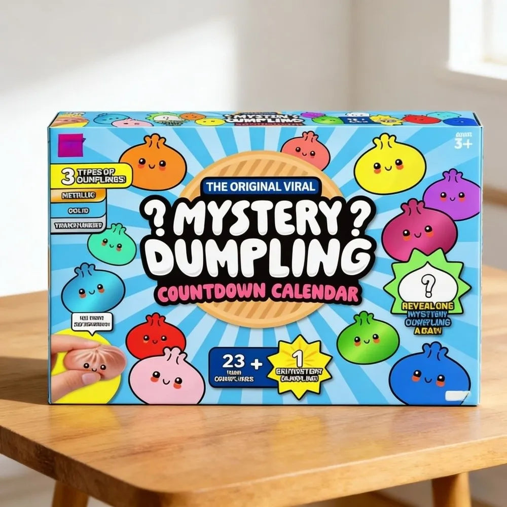 Soft Mystery Dumpling 24-Day Advent Calendar – Slow-Rise Fidget Blind Boxes