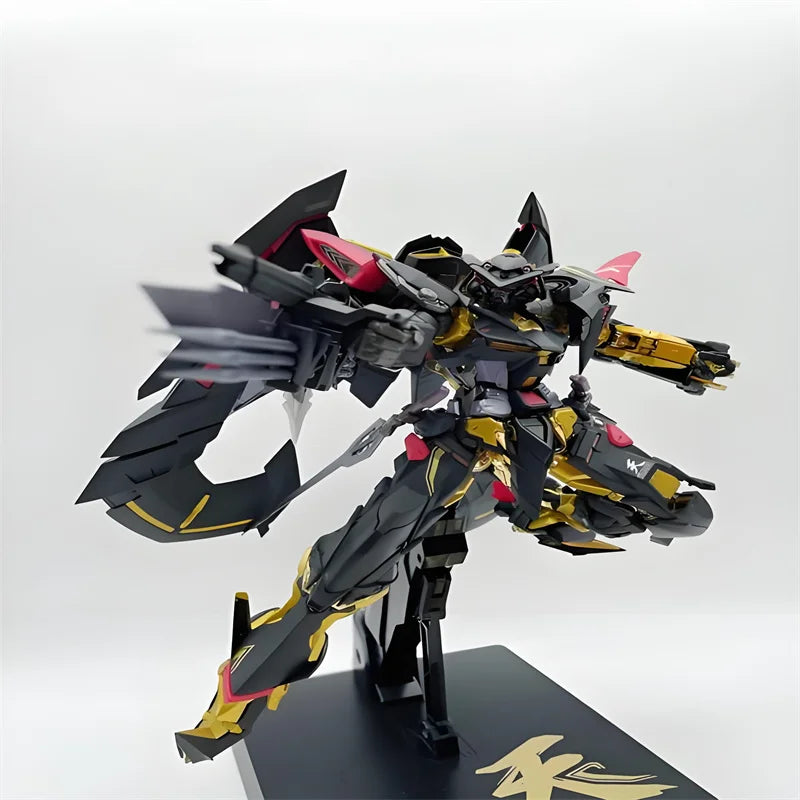 HG 1/144  Astray Gold Frame Assembly Model Kit Action Figures With Flight Pack Weapons Set Desktop Ornament Gift Anime Figure