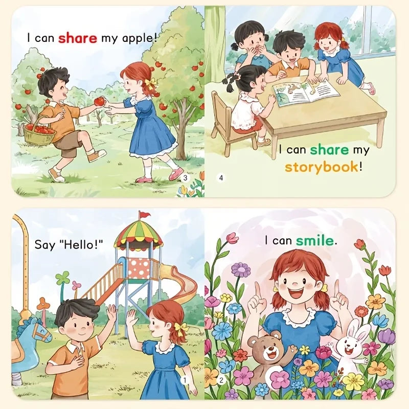 20 Books Kids English Picture Books, Audio Reading Early Education Picture Book, Zero Basis English Learning Books for Toddlers