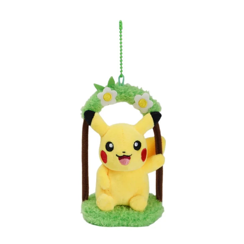 Pokemon Gengar Jigglypuff Bulbasaur Plush Stuffed Toy Mimikyu Mew Togepi Kawaii Keychain Backpack Pendant Keyring Birthday Gifts