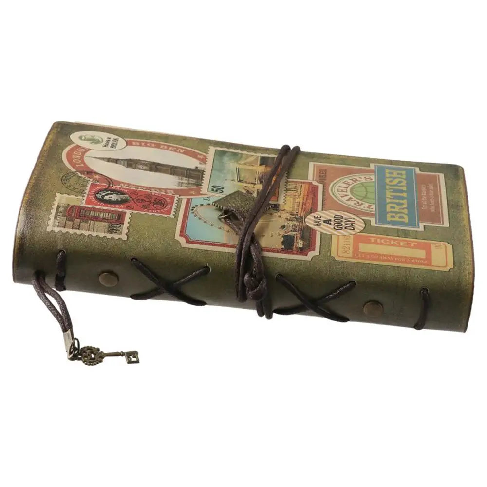 Personal Vintage Traveler Notebook Classic Leather Journal Refillable Writing Pads Gift